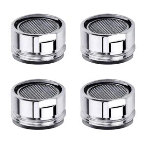 faucet aerator kitchen sink aerator replacement parts with brass shell 15/16-inch male threads aerator faucet filter with gasket for kitchen bathroom - 4 pack