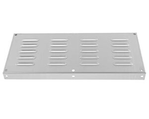 stainless steel venting panel for grill accessory, masonry fire pits and outdoor kitchens, 15" by 6-1/2" by 1"