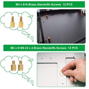 Computer Screws Standoffs Kit, 350PCS Motherboard Screws/SSD Screw - 6-32 Male to M3 Female Standoffs for 2.5‘’ SSD Hard Drive Fan Power Graphics Motherboard Chassis CD-ROM PC Case for DIY & Repair