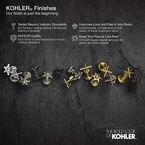 KOHLER K-TLS97077-4-BL Pitch Rite-Temp Shower Trim Set Without Showerhead, Shower Arm and Flange and Faceplate with Lever Handle, Matte Black