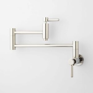 Signature Hardware 450655 Contemporary Double Handle Wall Mounted Pot Filler