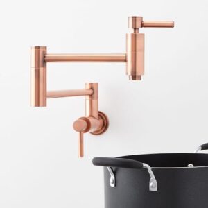 Signature Hardware 450655 Contemporary Double Handle Wall Mounted Pot Filler