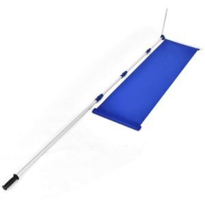 goplus roof snow removal rake tool 20.3ft w/ telescoping handle for removing snow, wet leaves and branches