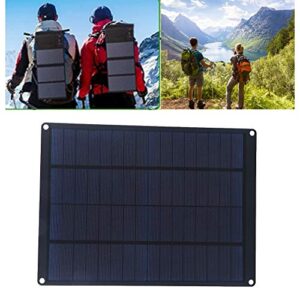 fuwinkr 12V Solar Panel, Portable Solar Battery Charger with Battery Clip Waterproof 10W Solar Board Phone Charge Flexible Monocrystalline Emergency Charging Power for Camping Fishing Hiking Outdoor