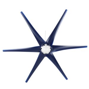 hilitand 800w windmill turbines generator small 6 blade wind industrial machinery equipment for marine home charging (blue 12v)