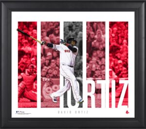 david ortiz boston red sox framed 15" x 17" player panel collage - mlb player plaques and collages