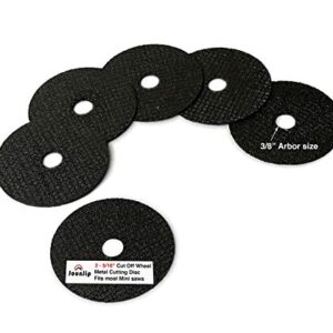 JOUNJIP 2 5/16" Cut Off Wheel Metal Cutting Disc Saw Blades - fits Most Mini Miter Cut Off Saw Chop Saw and Benchtop Saws with 3/8" Arbor