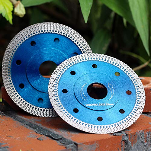 5Pcs/Box 4 in Diamond Saw Blade Super Thin Porcelain Blade for Cutting Marble Granite Porcelain Tile (4"-5pcs)