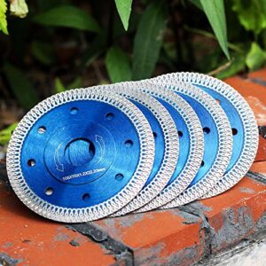 5Pcs/Box 4 in Diamond Saw Blade Super Thin Porcelain Blade for Cutting Marble Granite Porcelain Tile (4"-5pcs)