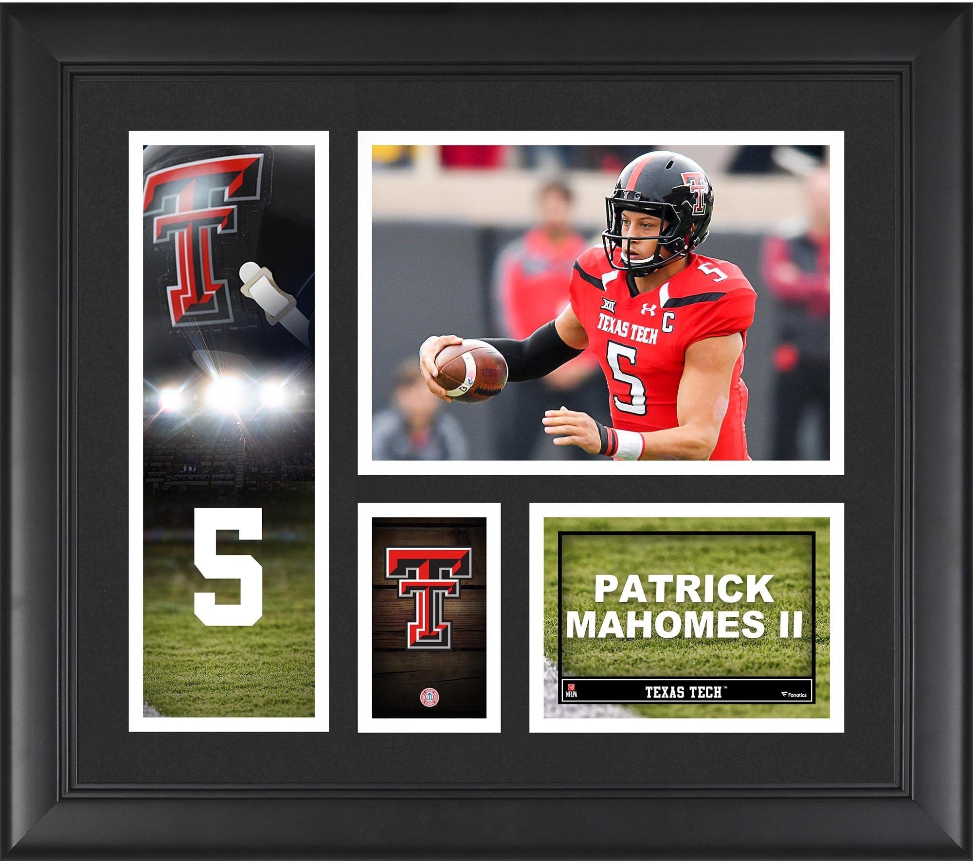 Patrick Mahomes Texas Tech Red Raiders Framed 15" x 17" Player Collage - College Player Plaques and Collages