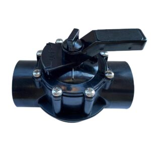 FibroPool Swimming Pool Diverter Valve - 2 Inch - 2 Way - Positive Seal & Non Lube Replacement Valve for Pools and Spas