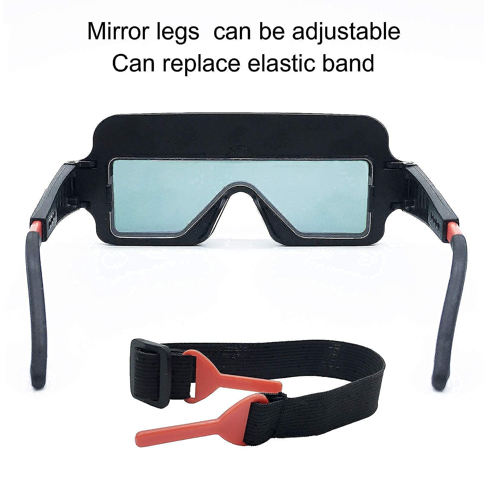 Welding Goggles Auto Darkening,Solar Auto Darkening Welding Glasses Over Glasses Mask Helmet, Welder Safety Eye Protection PC Glasses
