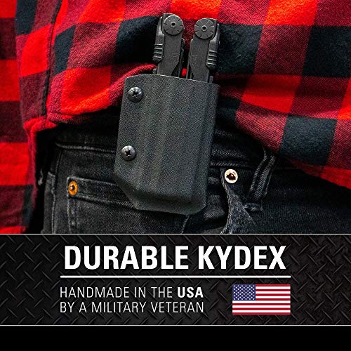 Clip & Carry Kydex Multitool Sheath for GERBER DIESEL ~ Made in USA (Multi-tool not included) Multi Tool Holder Holster (BLACK)