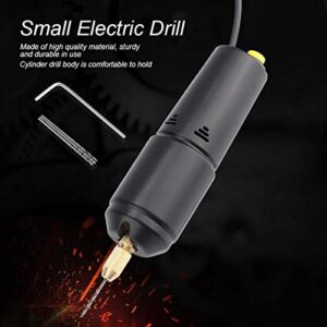 Mini Electric Hand Drill, Mini Cordless Rotary Tool, USB Mini Electric Drill Twist Drill Mini Electric Small Hand Drill Rotary Tools Household Woodworking Black for Trimming Cutting Drilling Engraving