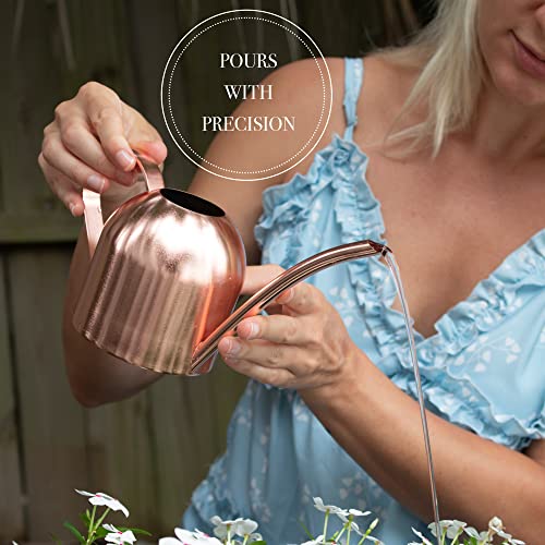 ALIVE CENTRAL Small Watering Can for Indoor Plants - Mini Watering Can - Rose Gold