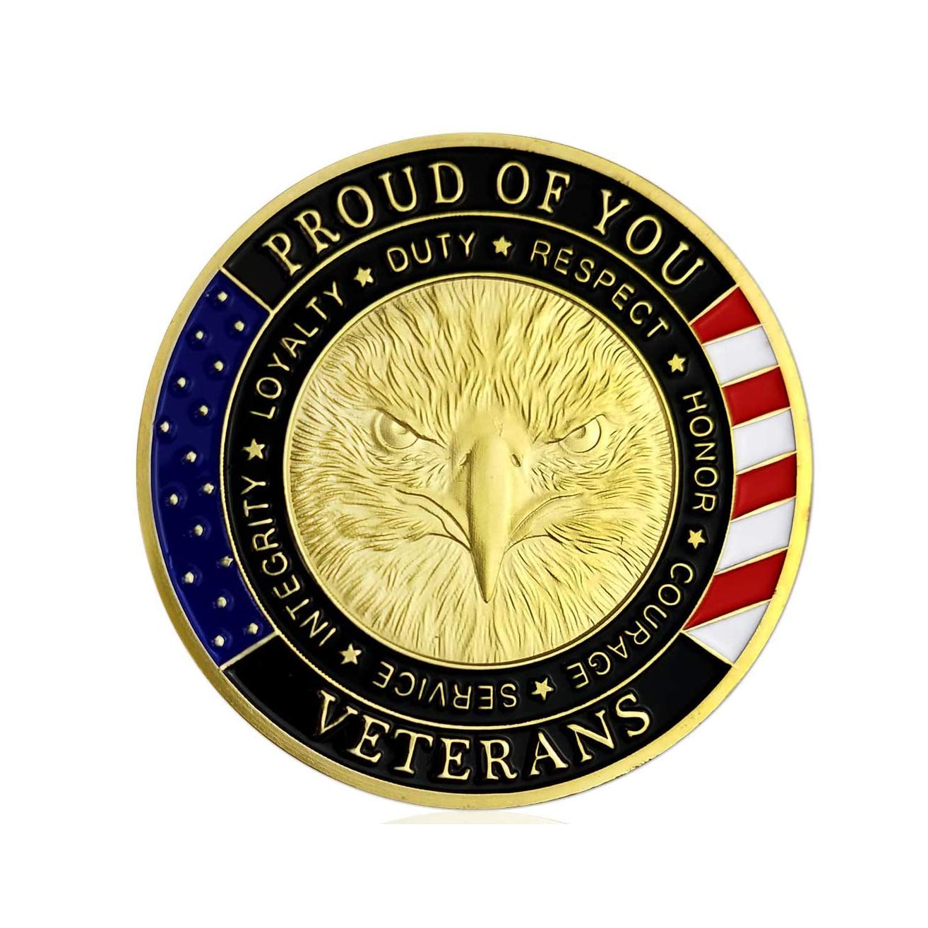 Thank You for Your Service Military Veterans Challenge Coin Appreciation Gift