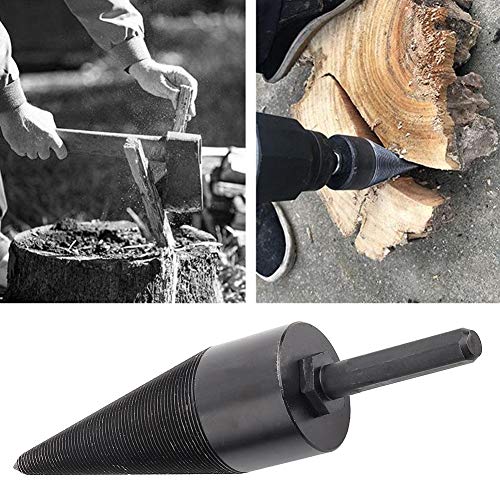 Deep Thread Firewood Split Drill Bit, Firewood Splitter, Easy Use for Wood Chopping Firewood Split Drill Bit Wood Splitter Tool Electric Drill