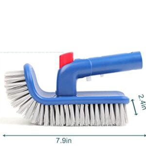 Sepetrel Pool Brush Head for Cleaning Pool Walls,Steps & Corners,Rotatable Hand Scrub Brushes,for Inground/Above Ground Swimming Pool,Spa, Bathroom, Hot Tub, Kitchen