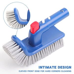 Sepetrel Pool Brush Head for Cleaning Pool Walls,Steps & Corners,Rotatable Hand Scrub Brushes,for Inground/Above Ground Swimming Pool,Spa, Bathroom, Hot Tub, Kitchen