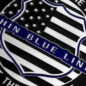 Thin Blue Line Lives Matter Police Officer Military Coin Law Enforcement Challenge Coin