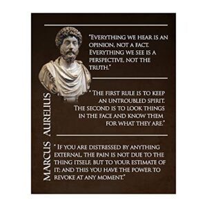 untroubled spirit - motivational wall decor, perfect inspirational wall art, adorn your home, educational institutes, and community spaces with these philosophical quotes prints, unframed - 11x14