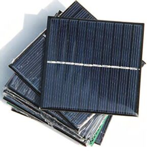 XINI INDUSTRIAL 5pcs 0.8w 5v 160ma 80x80mm Mini Monocrystalline Silicon Solar Panel Module DIY Polysilicon Solar Epoxy Cell Charger