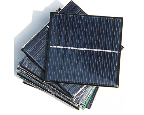 XINI INDUSTRIAL 5pcs 0.8w 5v 160ma 80x80mm Mini Monocrystalline Silicon Solar Panel Module DIY Polysilicon Solar Epoxy Cell Charger