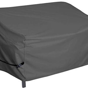 Porch Shield 600D Waterproof Outdoor Furniture Sofa Cover – Patio 3-Seater Couch Cover 77W x 35D x 35H inch, Black