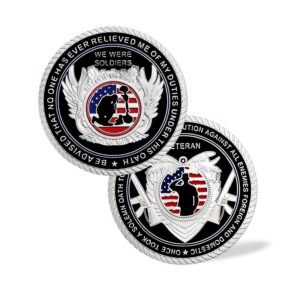 united states military veteran challenge coin army soldiers' oath commemorative coins