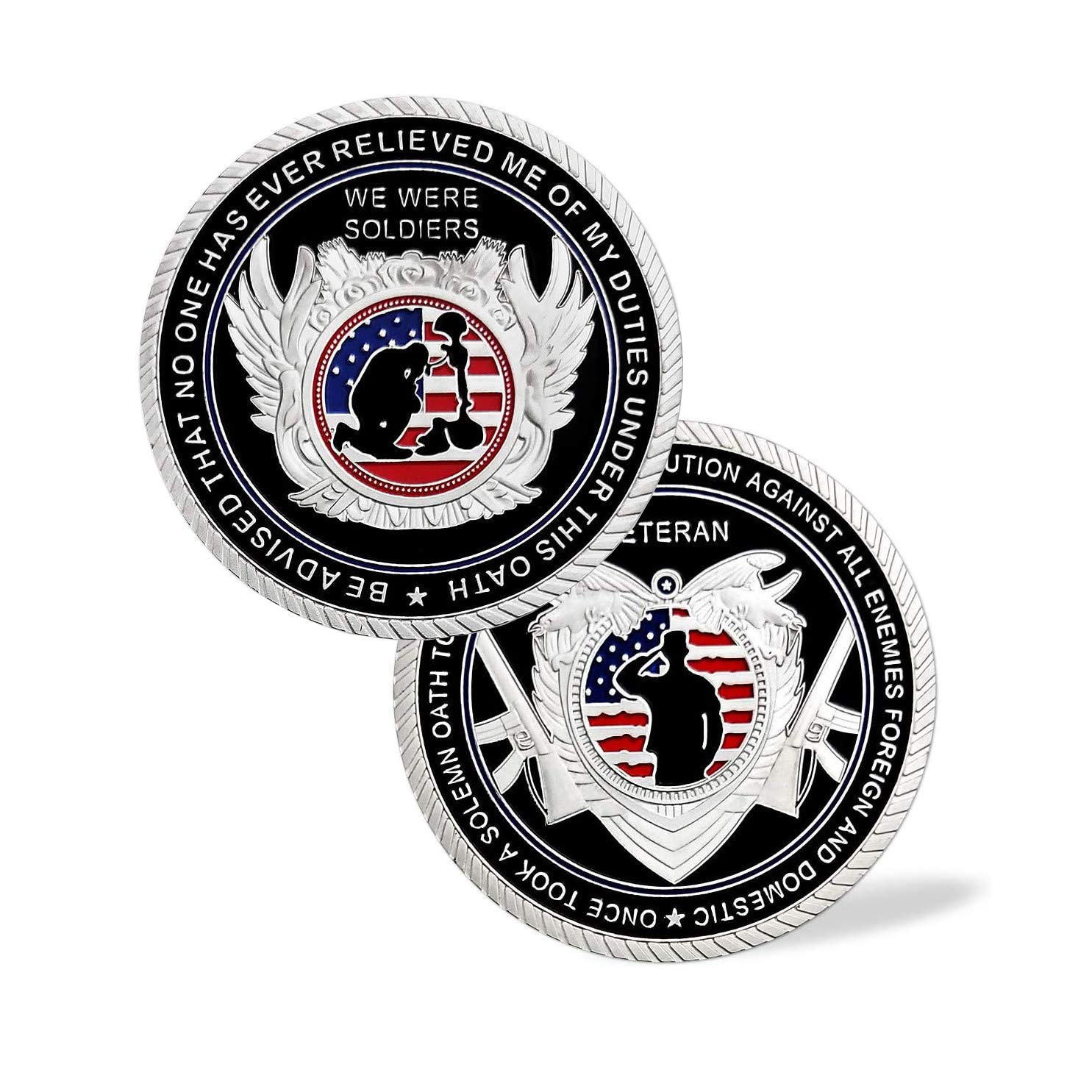 United States Military Veteran Challenge Coin Army Soldiers' Oath Commemorative Coins