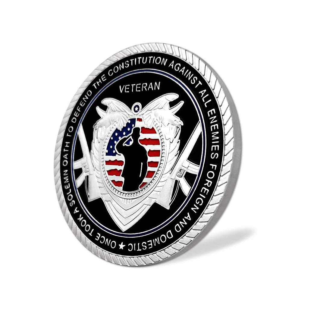 United States Military Veteran Challenge Coin Army Soldiers' Oath Commemorative Coins