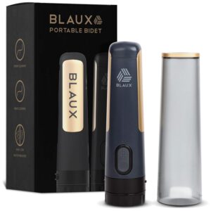 blaux electric portable bidet sprayer - (5.75 oz) rechargeable travel bidet for personal cleaning | 3000mah personal portable bidet for women men | postpartum essentials | 40-50 washes in one charge