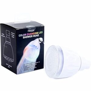 SecureTheTech Color Changing LED Shower Head Rainfall High Pressure Color Changing Shower Head