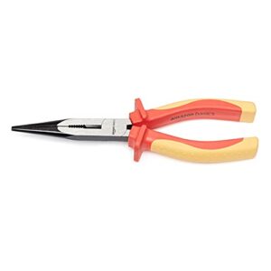 Amazon Basics 1000 Volt VDE Insulated Long Nose Pliers, 8-inch