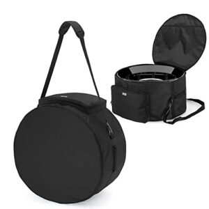 samdew 24-inch outdoor fire pit bag compatible with outland firebowl model 883 885, firebowl travel carrying case for 24-inch diameter propane gas fire pit, black, bag only