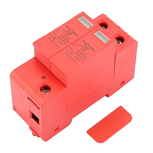 Protective Arrester Device，Home Lightning Protection DC 1000V 2P 20KA to 40KA Low Voltage Arrester Device for Lightning Protection Power Distribution and Control Appliances