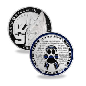 k9 police challenge coin law enforcement officer canine military coins