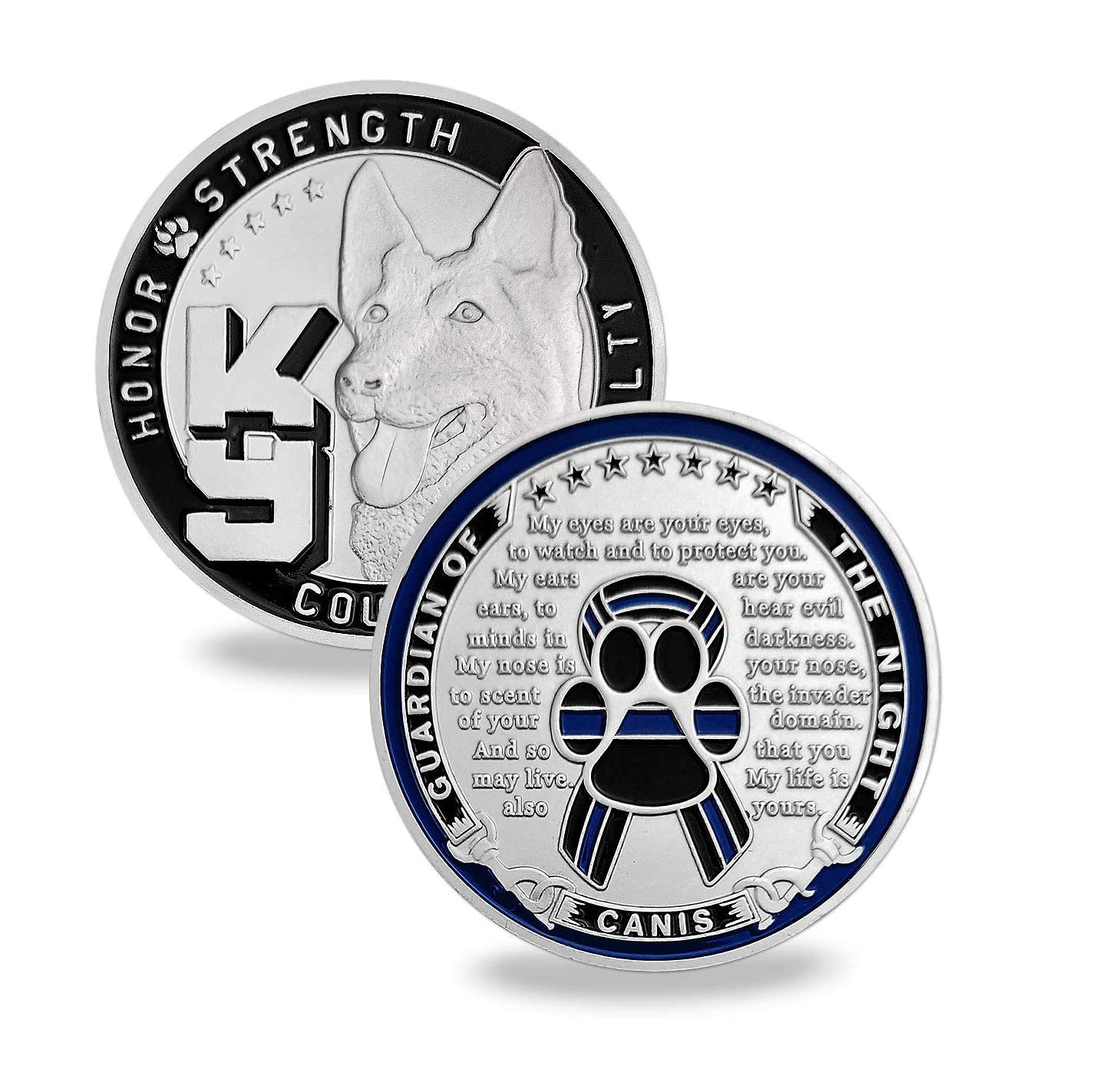 K9 Police Challenge Coin Law Enforcement Officer Canine Military Coins