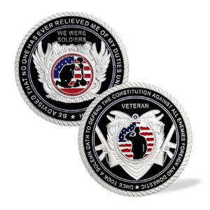 u.s. military coin veteran challenge coin army soldiers' oath