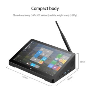 Tablet Computer, PiPo X10s All-in-One Mini PC 10.1 inch 6GB+64GB Windows 10 IntelCeleron J4105 Quad Core Tablet PC, Support WiFi BT TF Card RJ45
