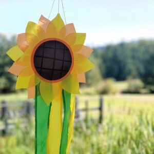 Madrona Brands Sunflower Windsock | Durable Outdoor Hanging Decoration | Yard, Garden, Patio, Home and More | 42-Inch