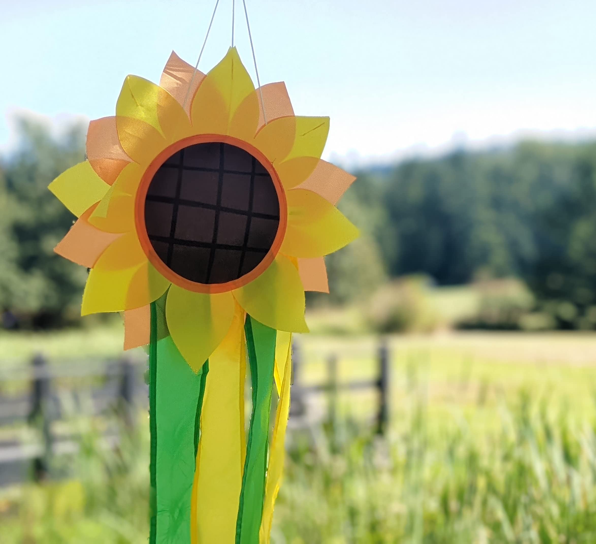 Madrona Brands Sunflower Windsock | Durable Outdoor Hanging Decoration | Yard, Garden, Patio, Home and More | 42-Inch