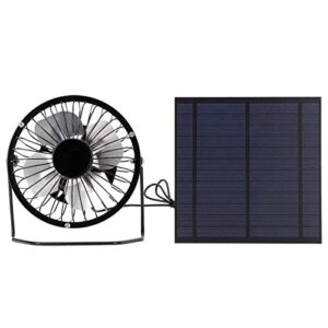 solar powered fan, 5w cooling fan with mini solar panel mini ventilator fan solar panel set for greenhouse dog houses trailers rvs
