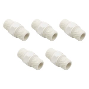 5 pcs 1/2" to 1/2" male nylon pipe connect quick fitting for ro system water filter