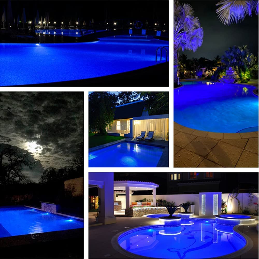 XIUBE Blue Pool Led Light Bulb for Inground Pool 120V 40W Underwater Swimming Pool Replacement Light Bulb for Pentair & Hayward Hot Tub Fixture Up to 300-600W Traditional Bulb E26 Base