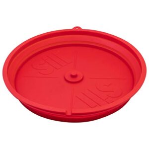 sili saw blade collapsible cleaning tray made from silicone to hold solution and for use with saw blades up to 12 inches in diameter