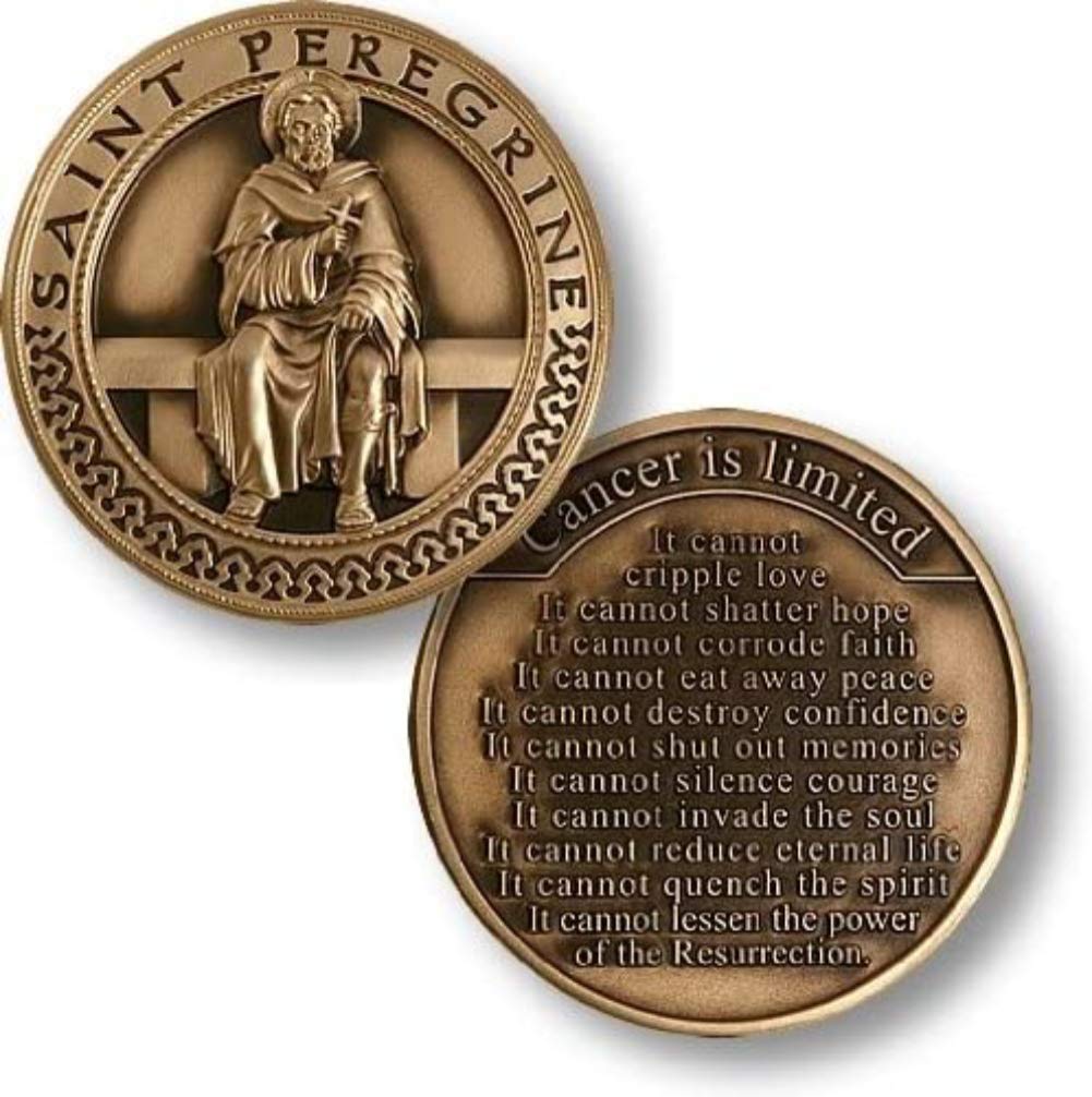 Saint Peregrine Cancer is Limited Challenge Coin