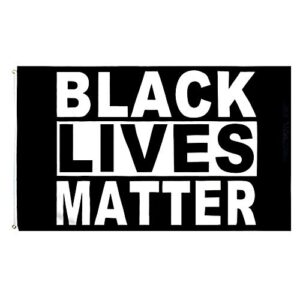 large 3x5ft flag black lives matter blm one love protest peace i can't breathe