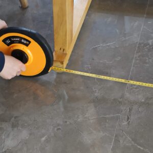 Land Long Fiberglass Tape Measure - 165FT/50M by 1/2-Inch,Inch/Metric Scale,Light and Convenient (165FT)