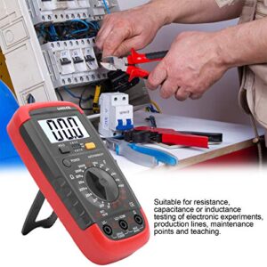 Eujgoov UA6243L Handheld Digital LED Multimeter Capacitance Meter Resistance Tester 1999 Display with Test Leads